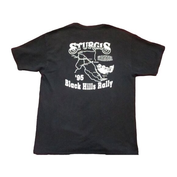 Vintage Men's T-shirt Large Single Stitch Looney Toons 1997 Sturgis Biker Rally - Picture 11 of 14